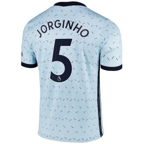 Camiseta Chelsea NO.5 Jorginho Segunda equipo 2020-2021 Azul